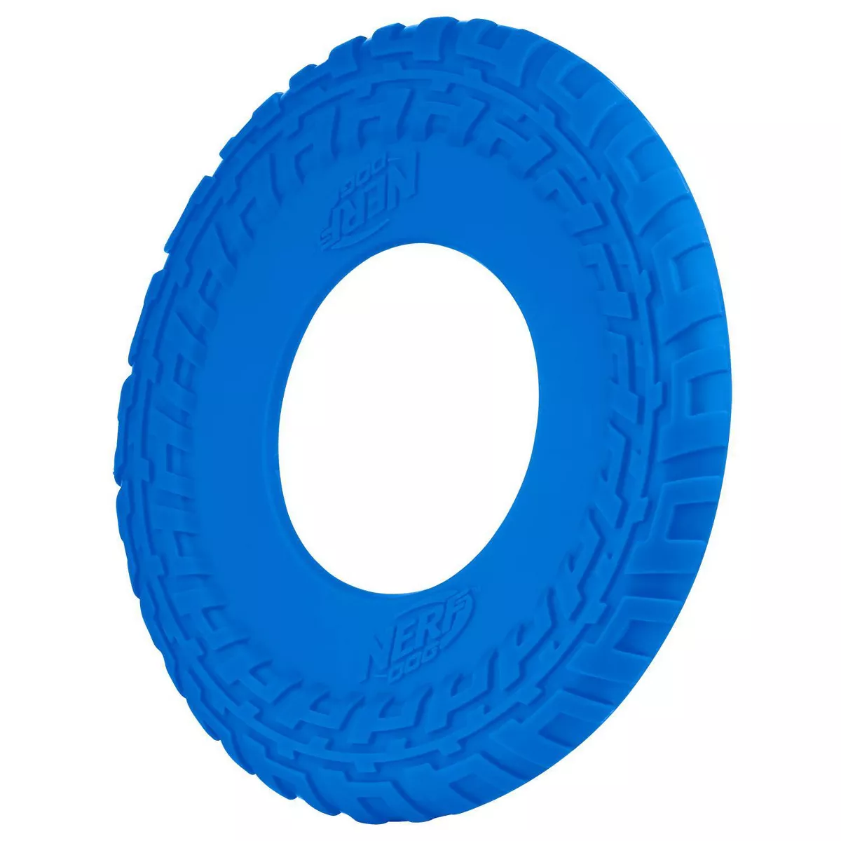NERF Tire Flyer Dog Toy - Blue - 10