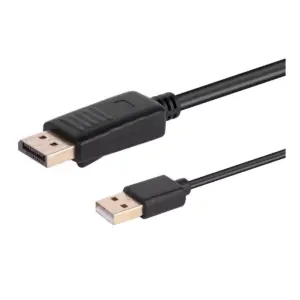 Monoprice HDMI to Displayport 1.2a Cable - 6 Feet | 4K@60Hz, For Blu-ray Disc Player, Video Game Console, Apple TV, Laptop Computer, Compatible with