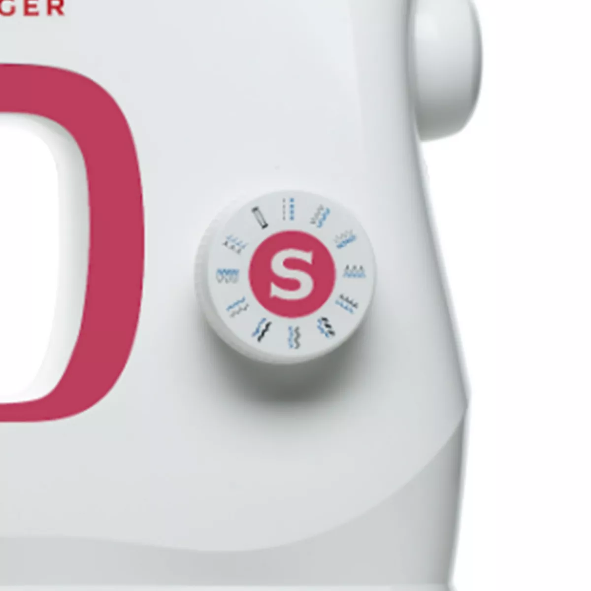 Singer MX231 Sewing Machine with Convenient Built In Needle Threader, 97 Stitch Applications, and Automatic 1 Step Buttonhole, White