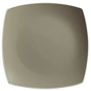 Gibson 102264.16RM Elite 16 Piece Durable Square Matte Dinnerware Set with Plates, Bowls, and Mugs, Microwave and Dishwasher Ready