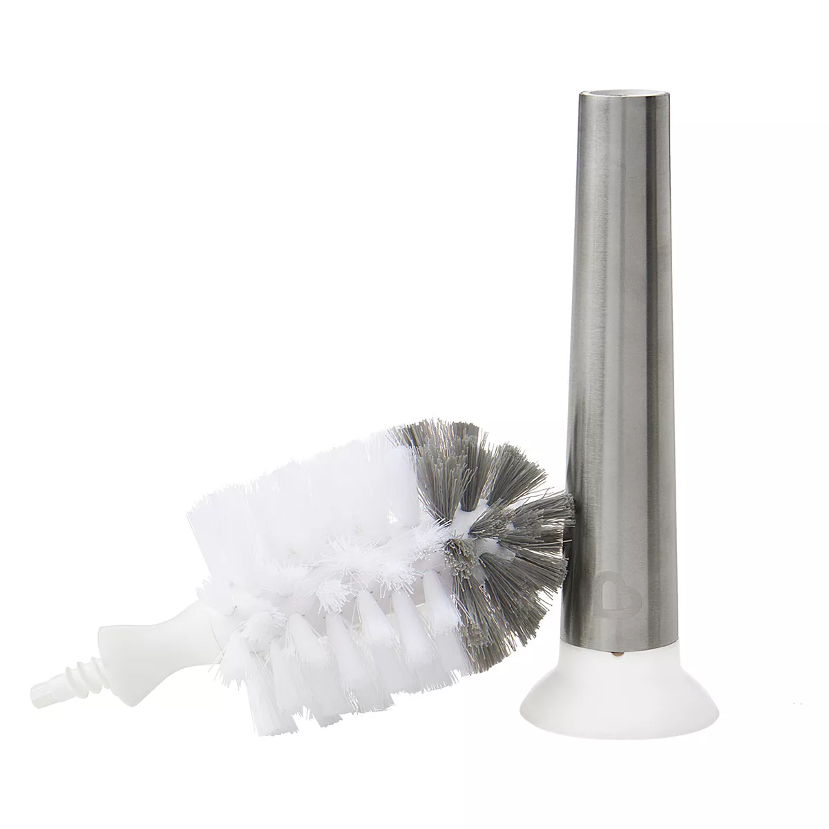 Munchkin Shine Stainless Steel Bottle Brush & Refill Brush Head