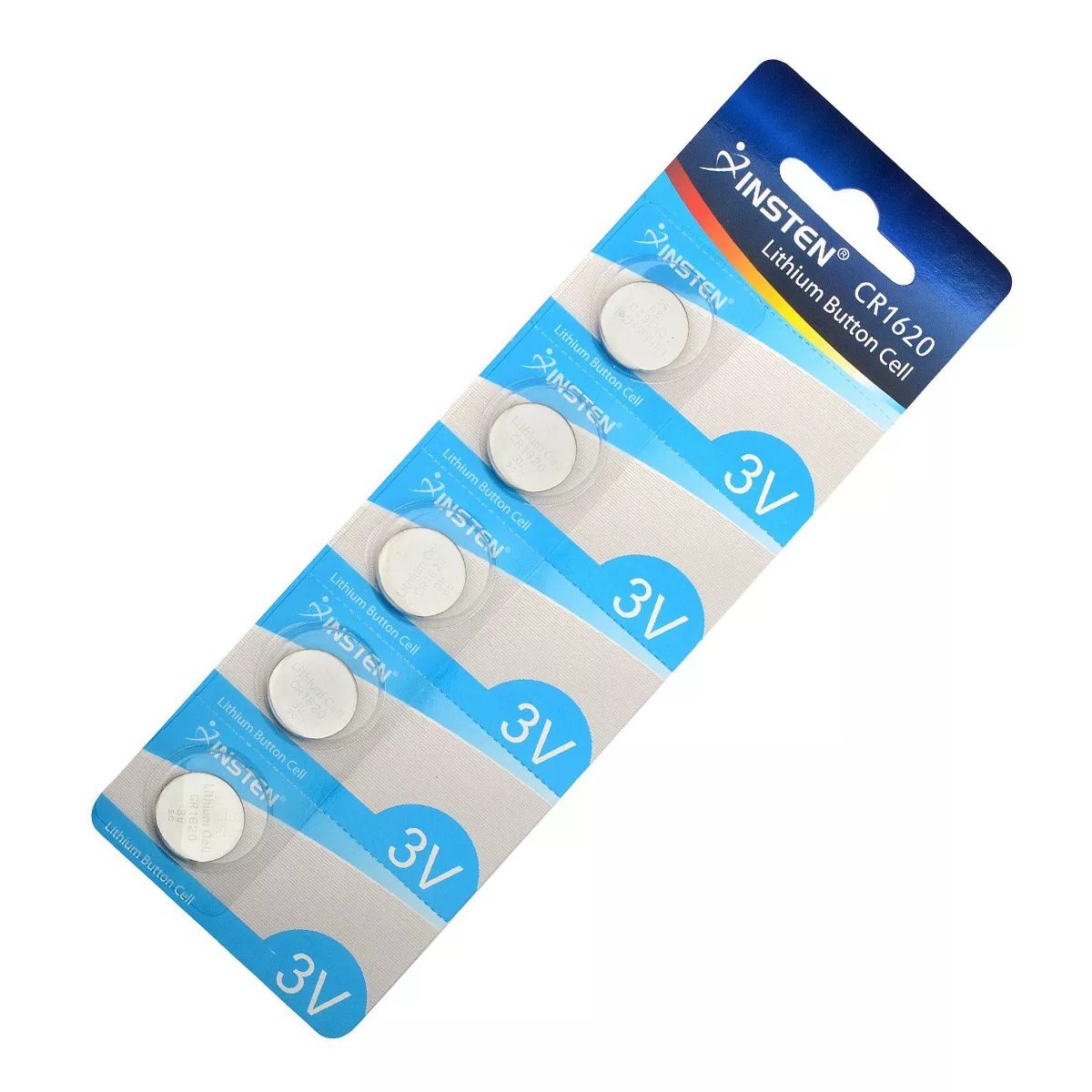 Insten CR1620 3V Lithium Batteries Coin Button Cell Watch Battery (1 Pack of 5)