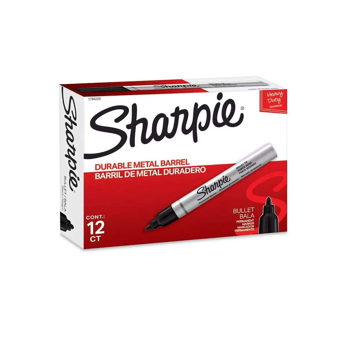 Sharpie Pro Permanent Markers Bullet Point Black 12/Pack (1794229) 369692