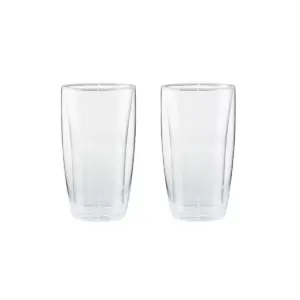 Henckels Double-Wall Glassware 2-pc 11.8oz. Latte Glass Set