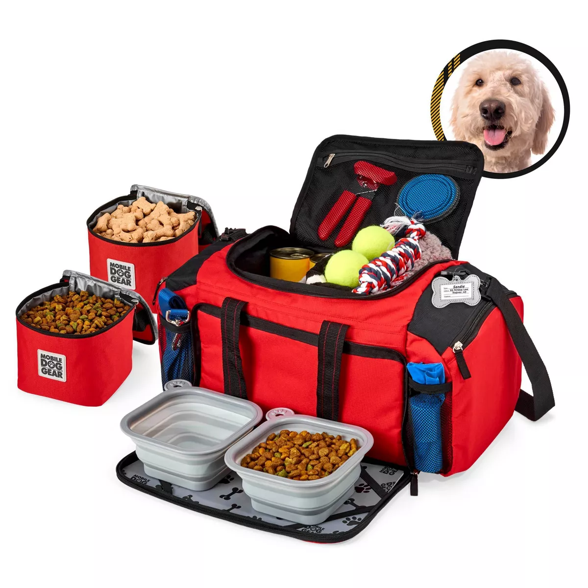 Overland Travelware - Dog - Ultimate Week Away Duffel - Red