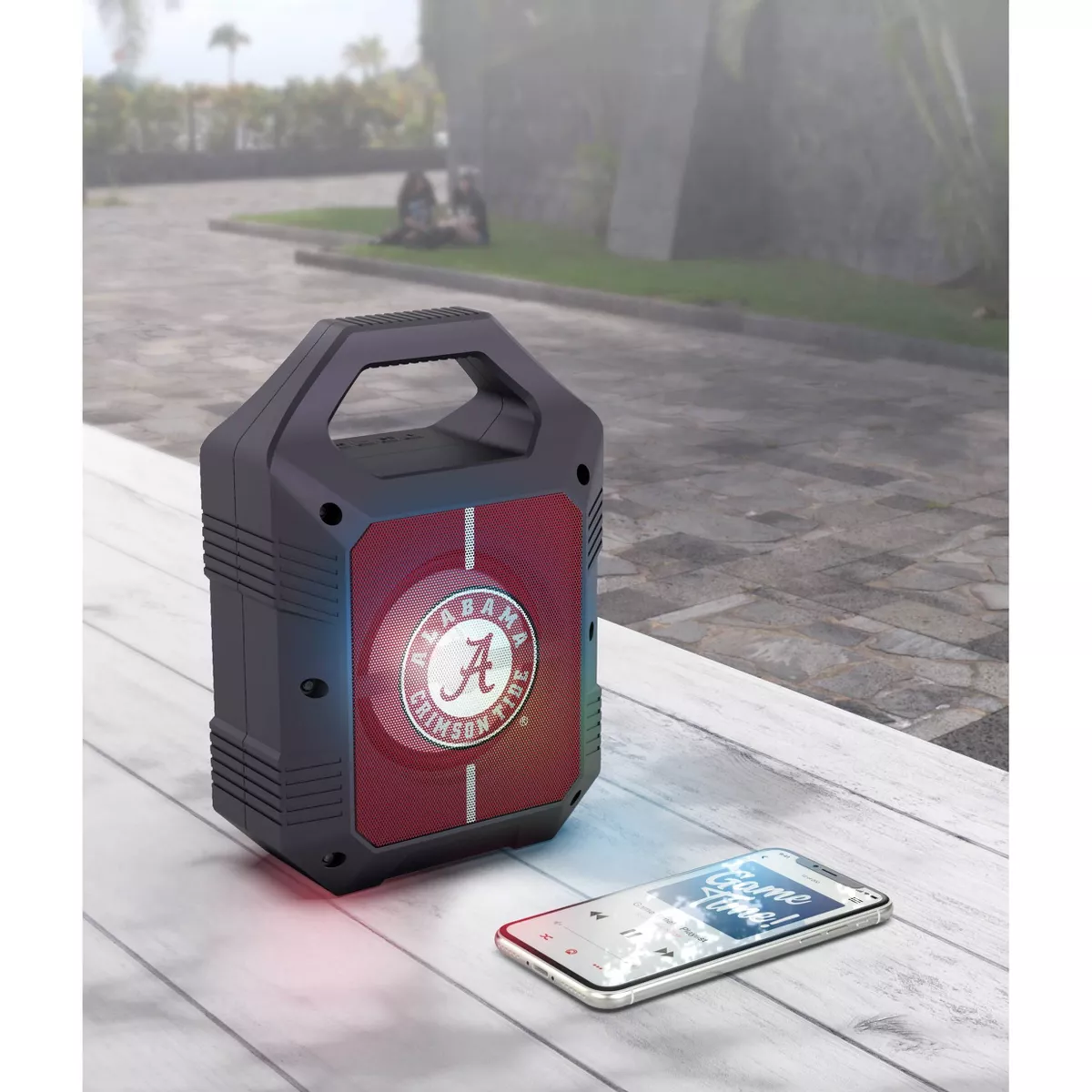 NCAA Alabama Crimson Tide Bluetooth Speaker with LED Lights