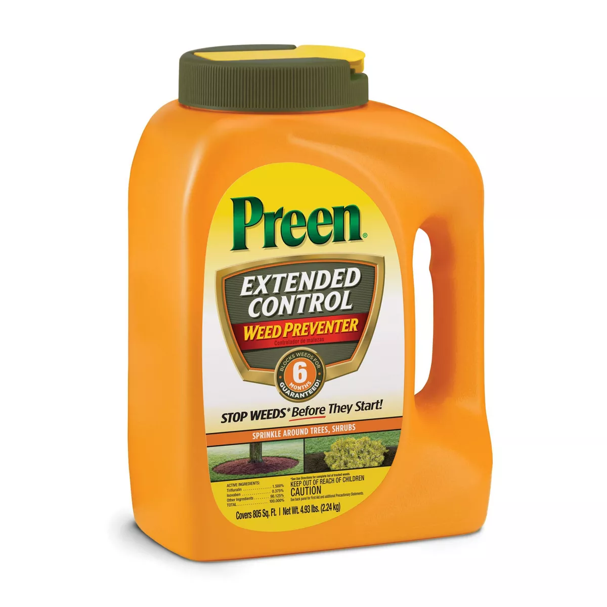 Preen Extended Control Weed Killer Herbicide - 4.93lbs