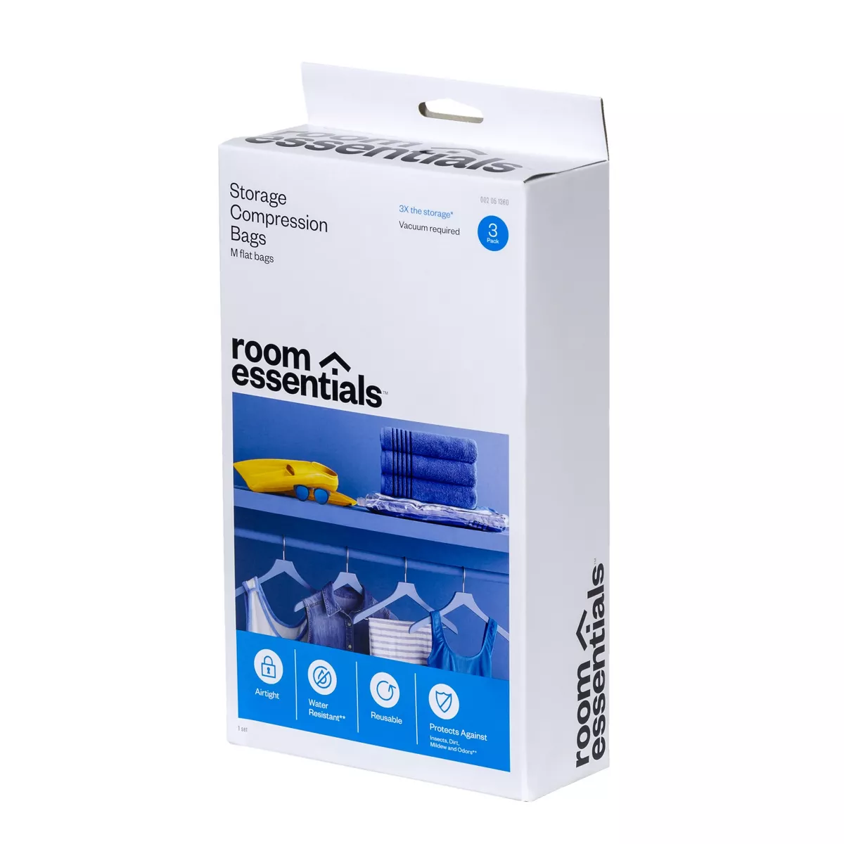 3 Medium Compression Bags Clear - Room Essentials™