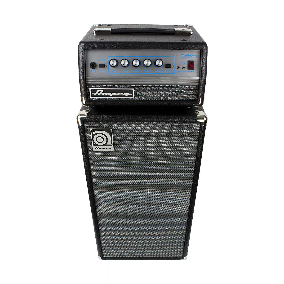 Ampeg Micro-VR Bass Amp Head and SVT210AV Bass Speaker Cabinet Stack
