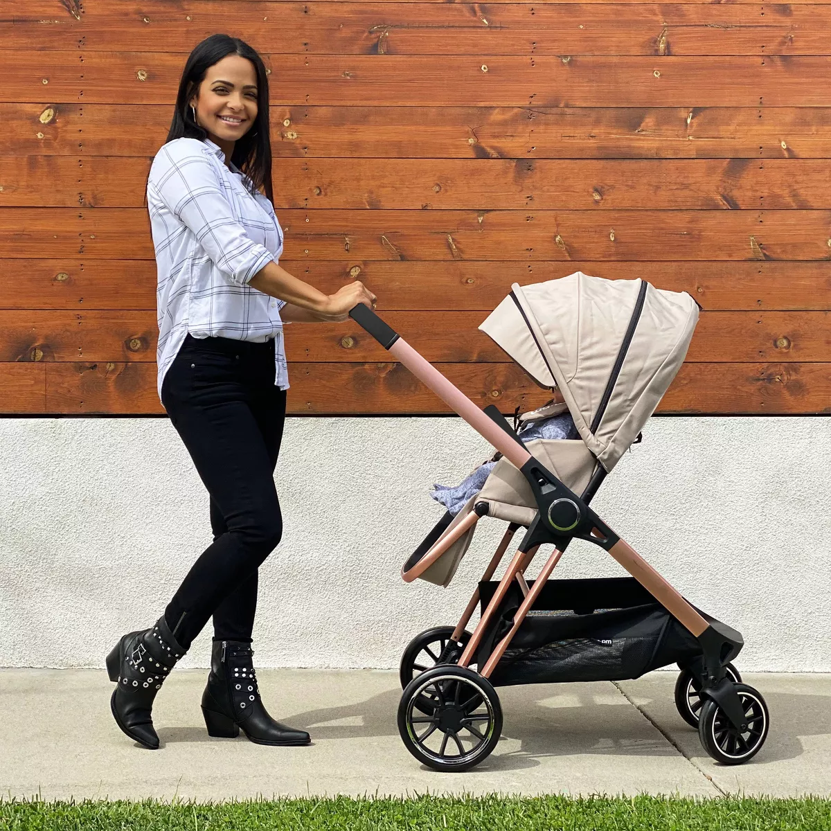 Your Babiie AM:PM Nude Victoria Full Size Stroller