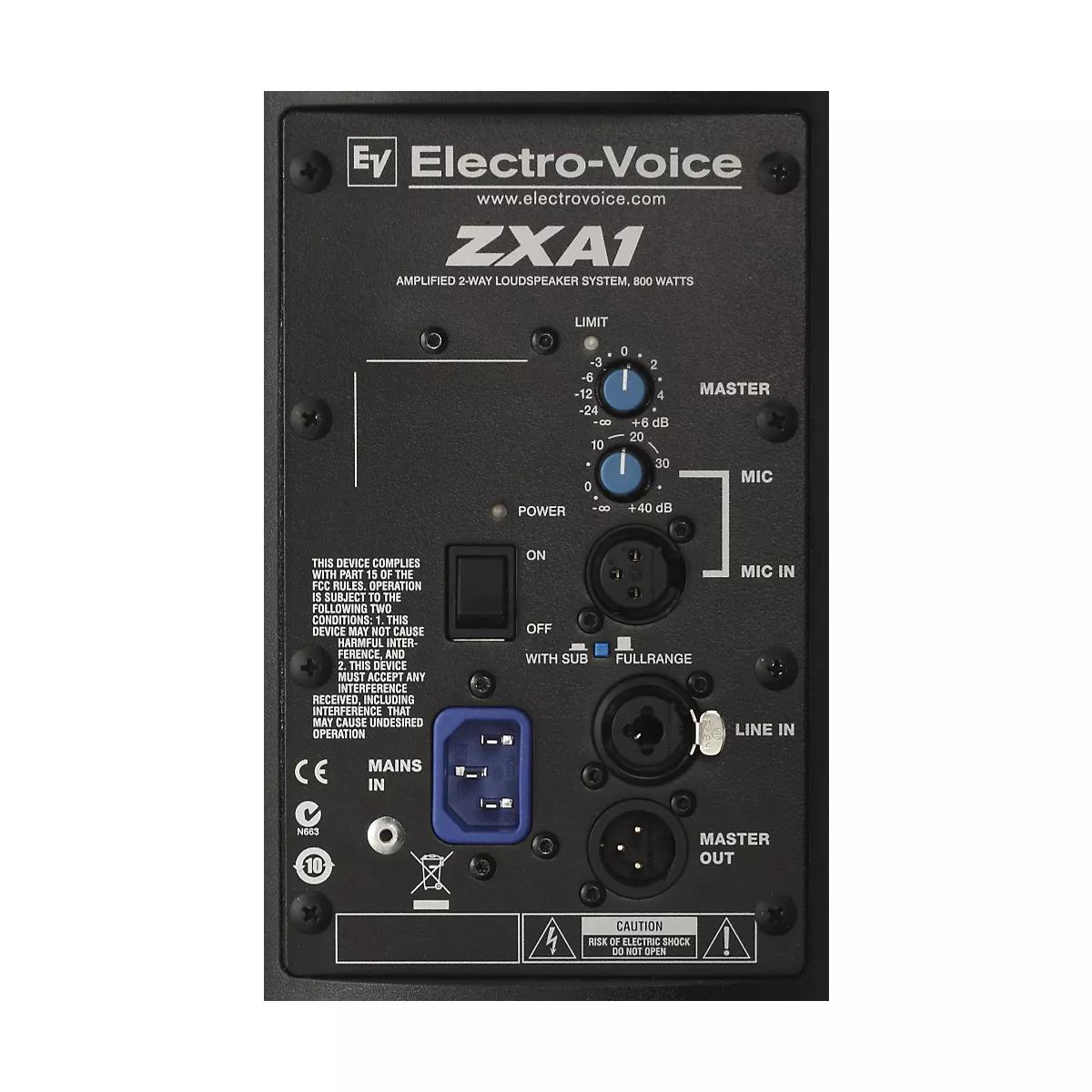 Electro-Voice ZXA1-90 Powered PA Speaker Black