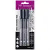 3ct Pen Set MONO Drawing Black