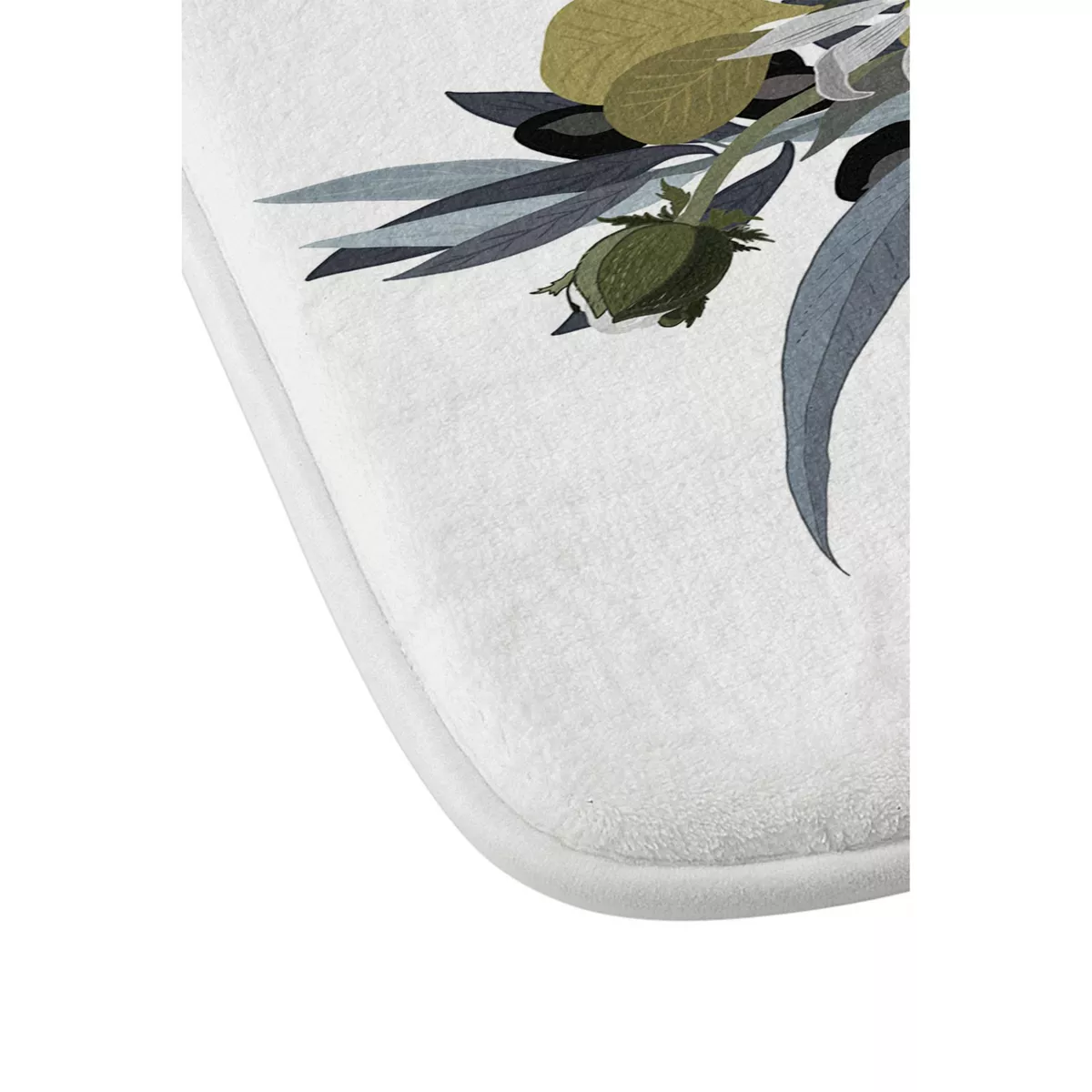 Iveta Abolina Cecelia Bath Mat White - Deny Designs