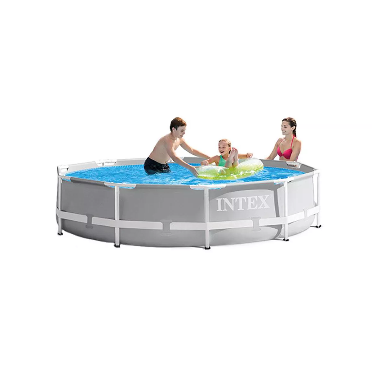 Intex 10ft x 10ft x 30in Pool w/ 10 Foot Round Pool Cover and Filter Cartridge