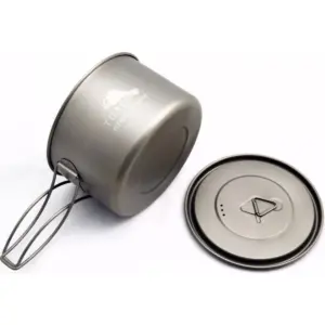 TOAKS Light Titanium 700ml Outdoor Camping Cook Pot POT-700-D115-L