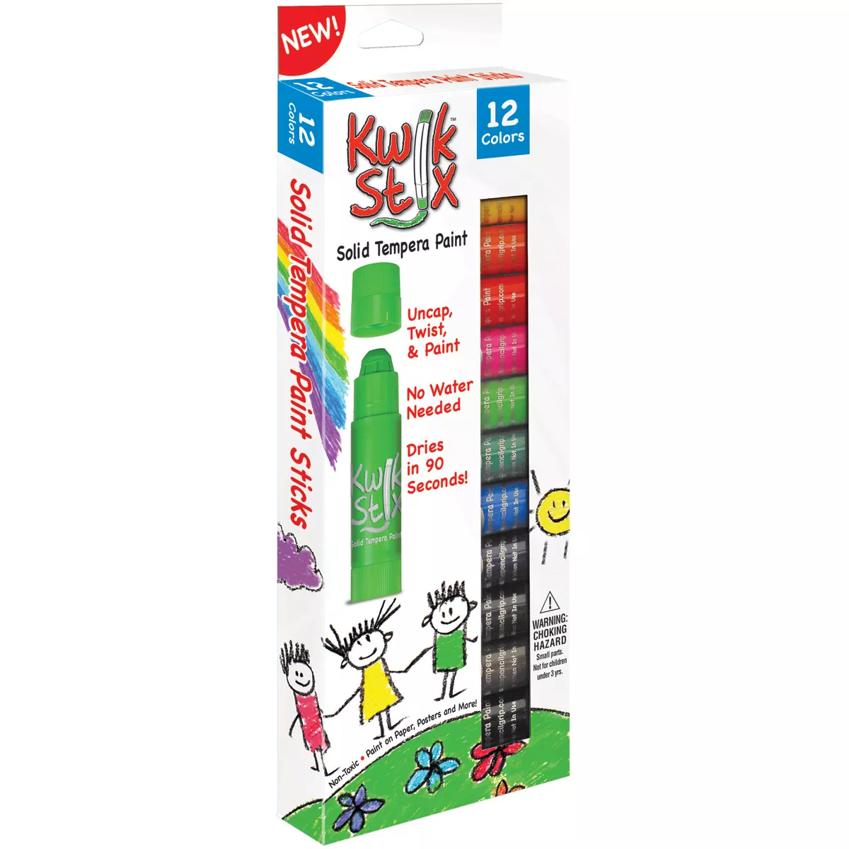 Kwik Stix Tempera Paint 12/Pkg-Classic Colors