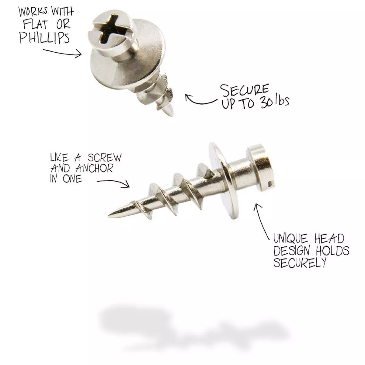Under the Roof Decorating Screws Nickel Sampler Pack