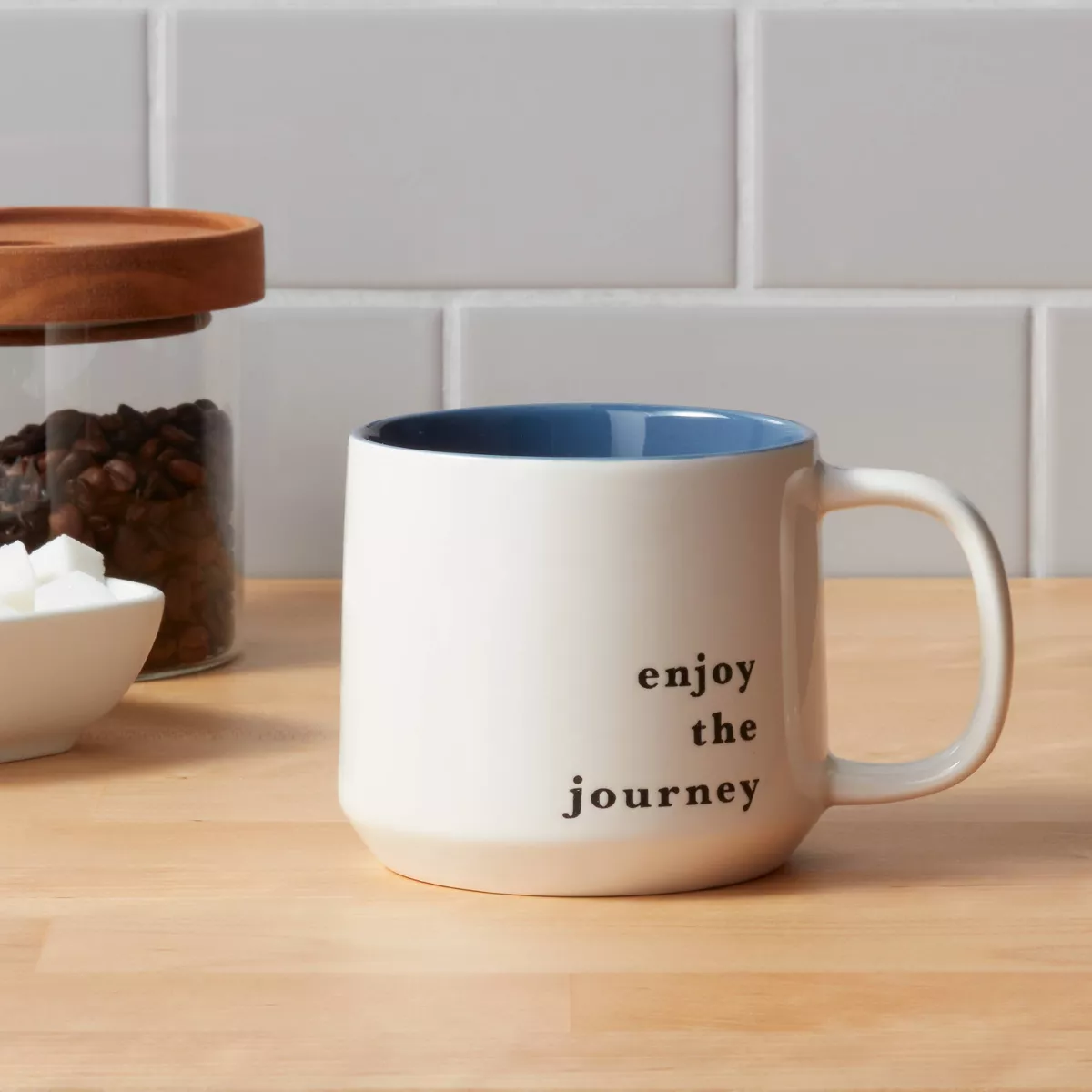 16oz Stoneware Enjoy The Journey Color Splash Mug - Threshold™