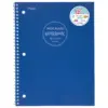 Mead 1 Subject Wide Ruled Spiral Notebook Blue