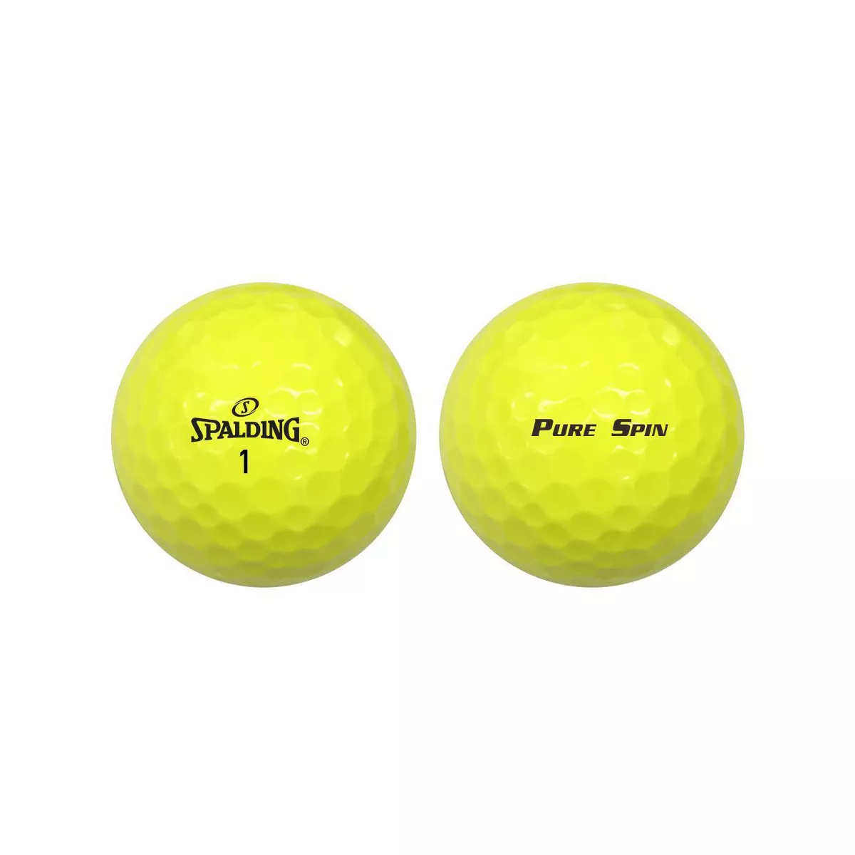 Spalding Pure Spin Golf Balls 24pc - Yellow