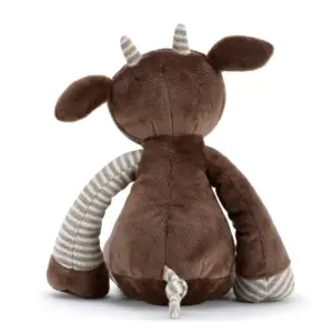 DEMDACO Barnyard Cow Rattle Brown