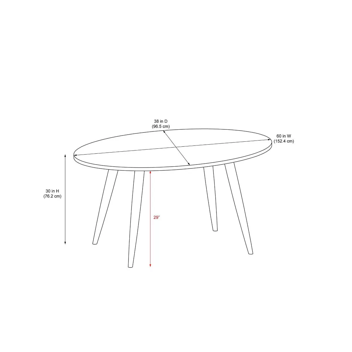 Amari Oval Faux Marble Dining Table White - CosmoLiving by Cosmopolitan