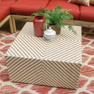 Riviera 5pc Wicker Patio Sectional - Red - Leisure Made