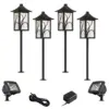 John Timberland Sleator Textured Black 8-Piece LED Path and Flood Light Set