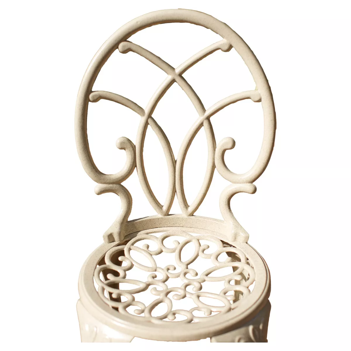 Anacapa 3pc Cast Aluminum Patio Bistro Set - Sand - Christopher Knight Home