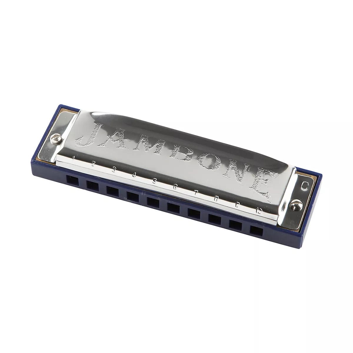 Jambone Harmonica C With Hohner Harmonica Holder