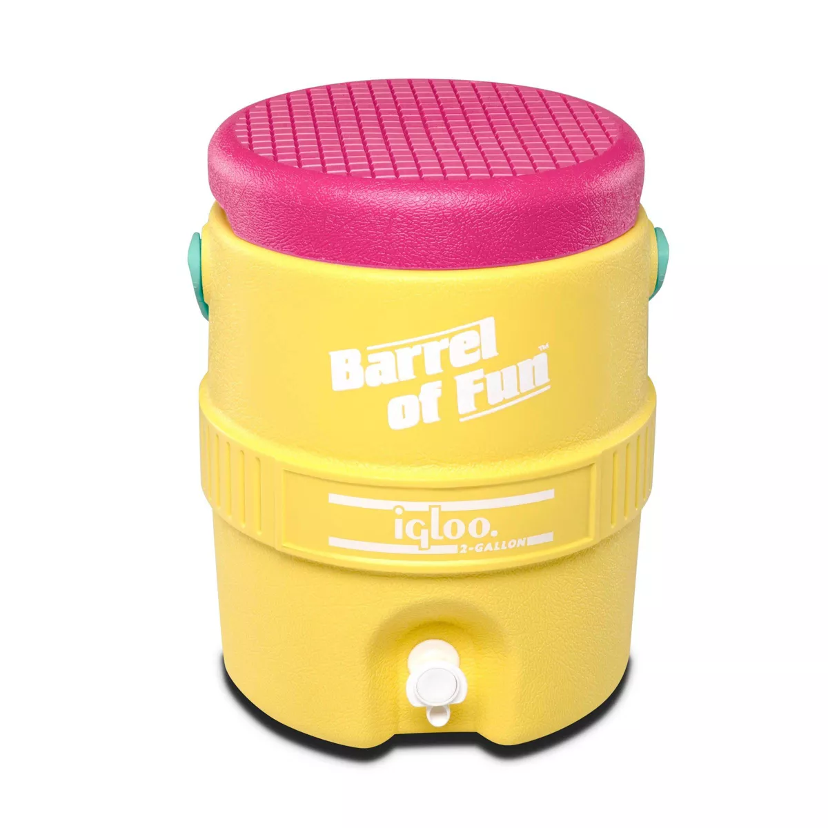 Igloo Barrel of Fun Retro Portable 2 Gallon Beverage Servers - Sunshine Yellow