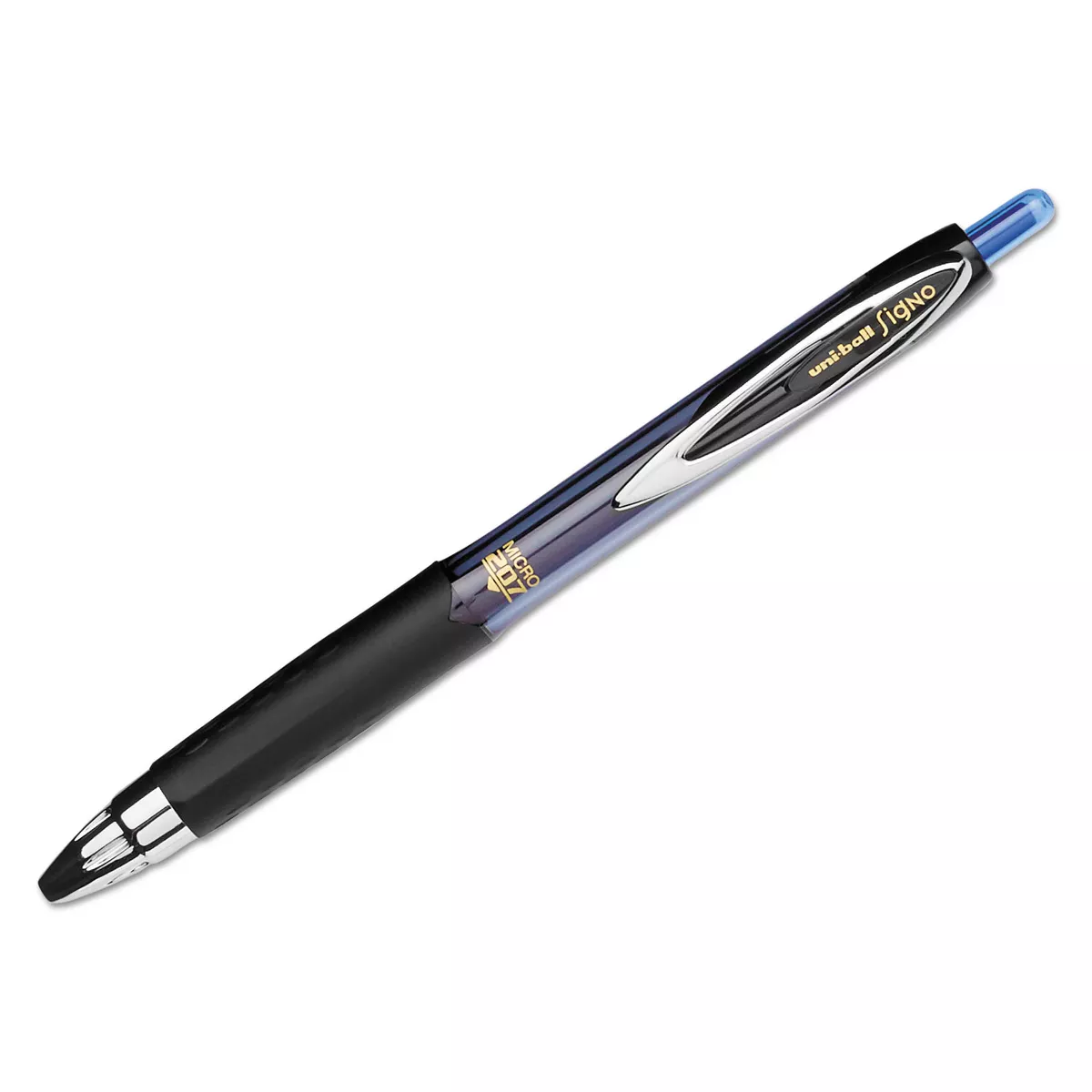 uni-ball Signo 207 Retractable Gel Pen Blue Ink 0.5mm Dozen 61256