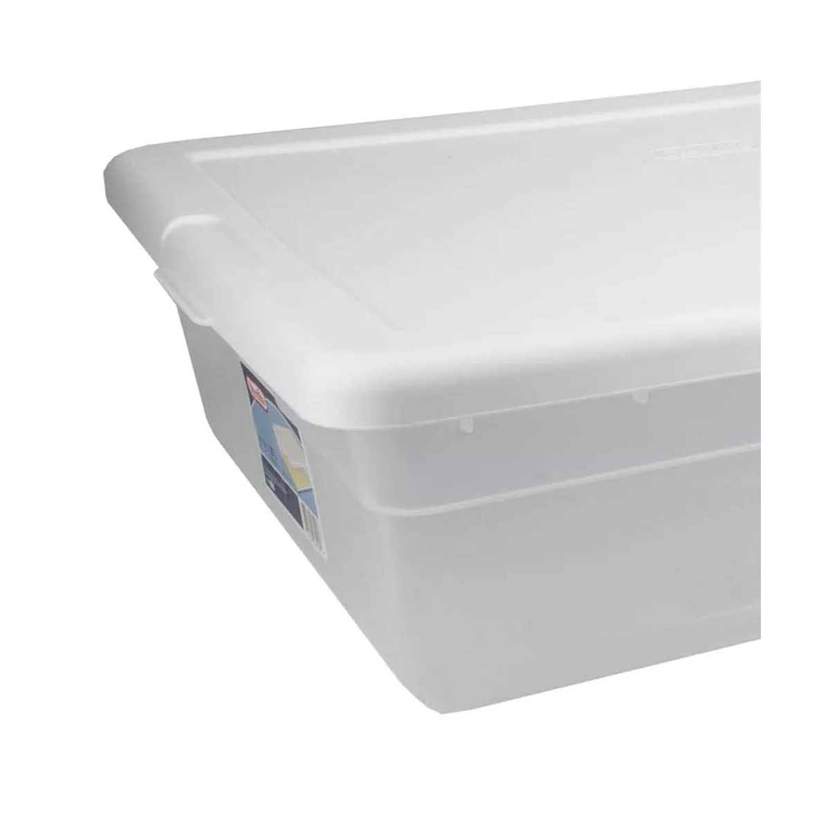 Sterilite 28 Qt Clear Closet/Under Bed Organizer Storage Box Container (10 Pack)