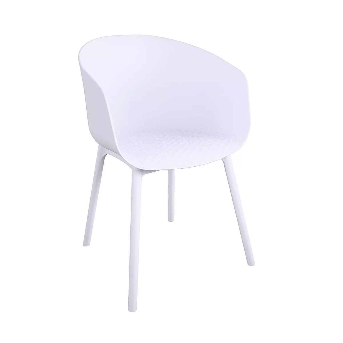 York 2pk XL Indoor/Outdoor Dining Chairs - White - Novogratz