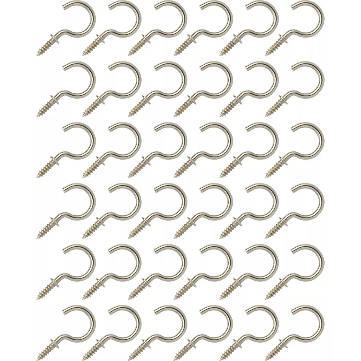 Arrow 36pk Satin Nickel 7/8" Cup Hooks