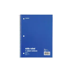 Staples 1 Subject Notebook 8