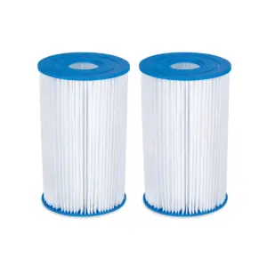 Summer Waves P57000302 Replacement Type B Swimming Pool and Hot Tub Spa Cartridge with Heavy Duty Ultimate Filtration Paper (4 Pack)