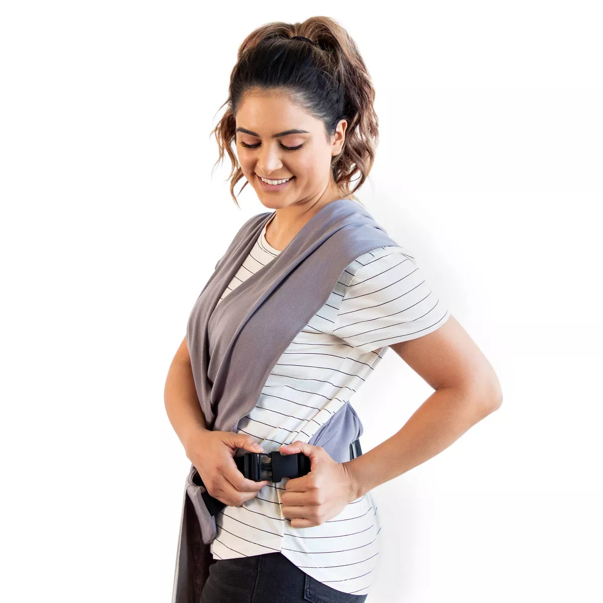 Moby Wrap Easy-Wrap Baby Carrier - Smoked Pearl