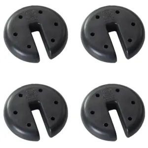 Quik Shade Instant Canopy Pop Up Disc Shaped Anchor Weight Plates Kit, Set of 4