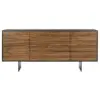 Jonna Wood Cabinet Brown/Black - Safavieh