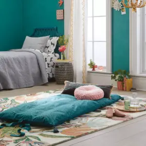 Twin Decorative Animal Print Chaise Lounge Pillow Teal - Opalhouse™