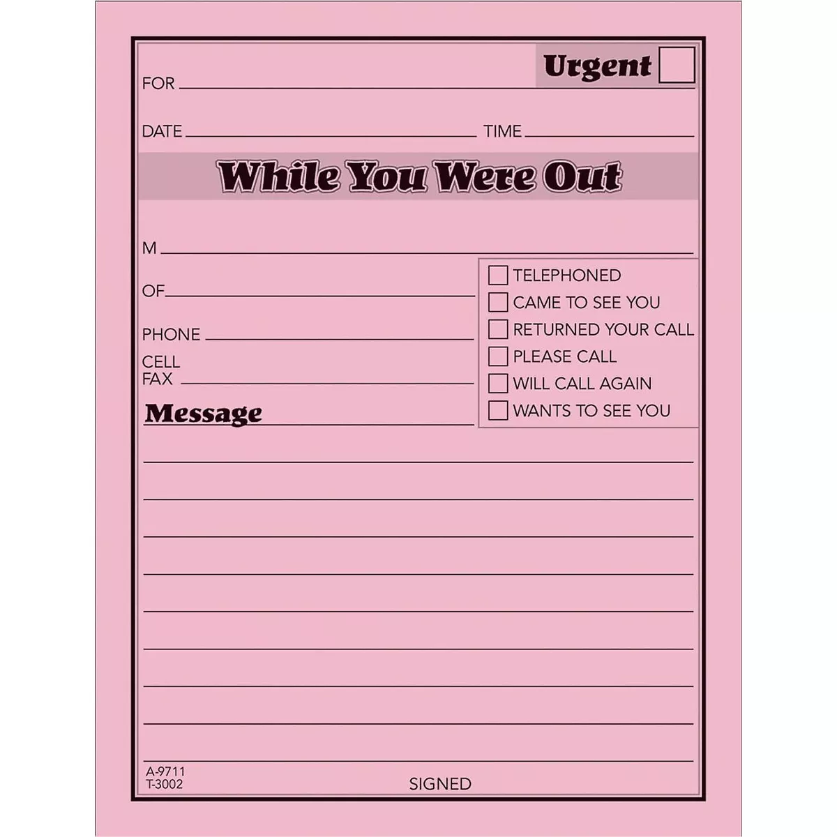 Adams Message Pad