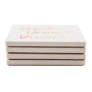 4pk Ceramic Explore Dream Discover Coasters - Thirstystone