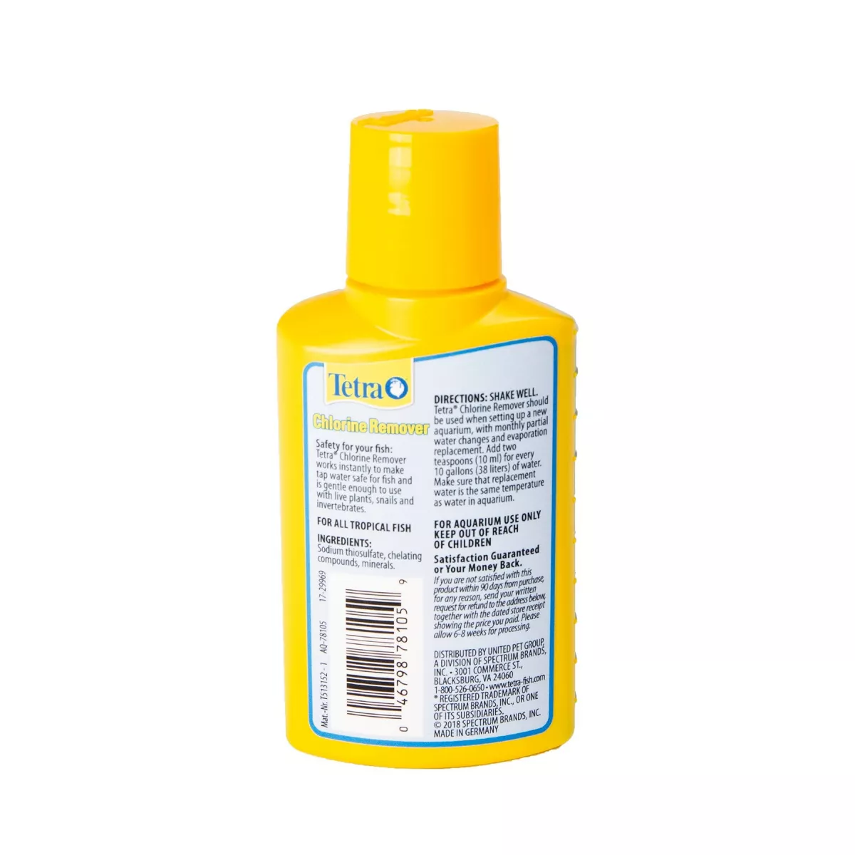 Tetra AquaSafe Monthly Maintenance Declorinates & Conditions - 3.38oz