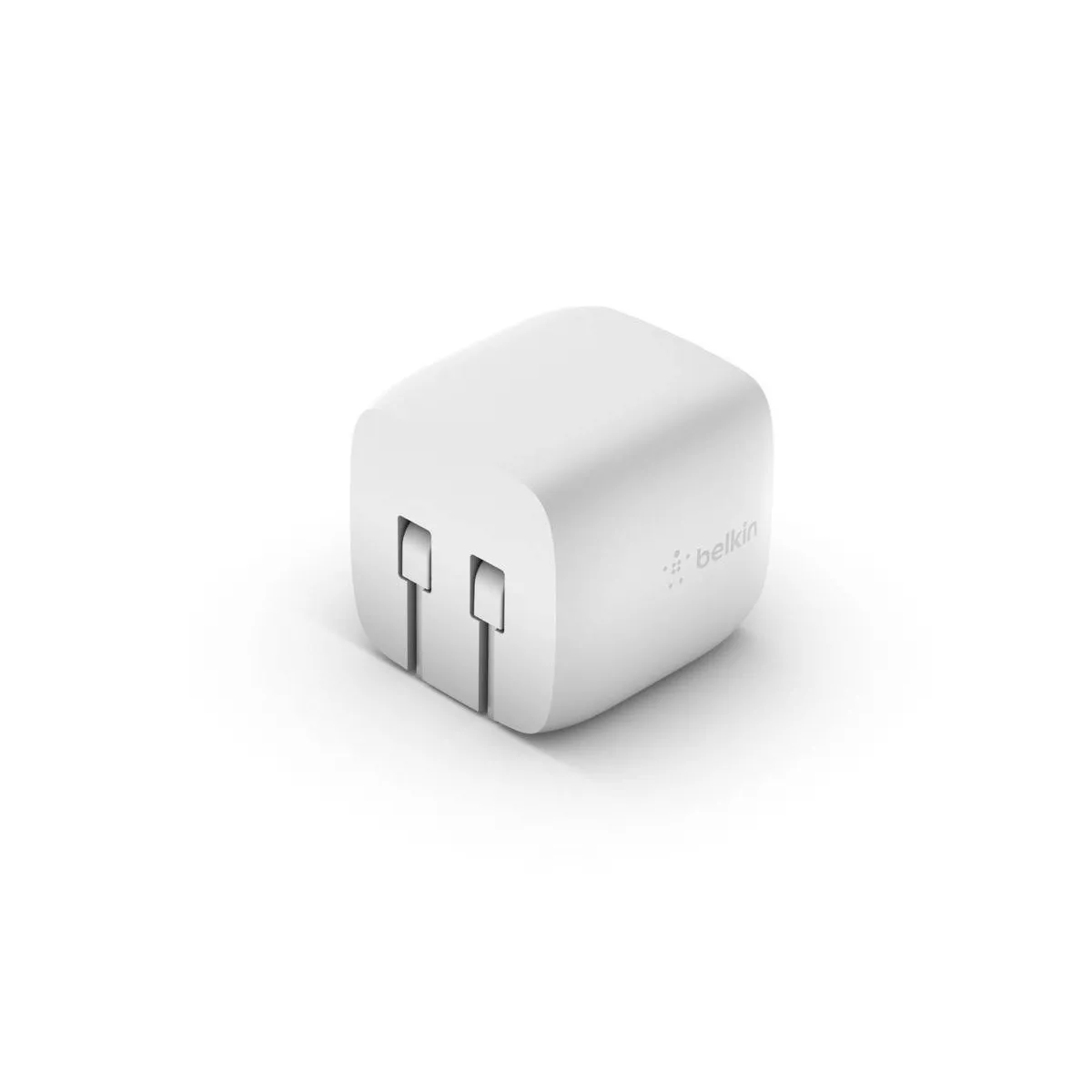 Belkin 2A/30W 1-port USB-C Wall Charger with 3.3ft Braided Lightning Cable to USB-C - White