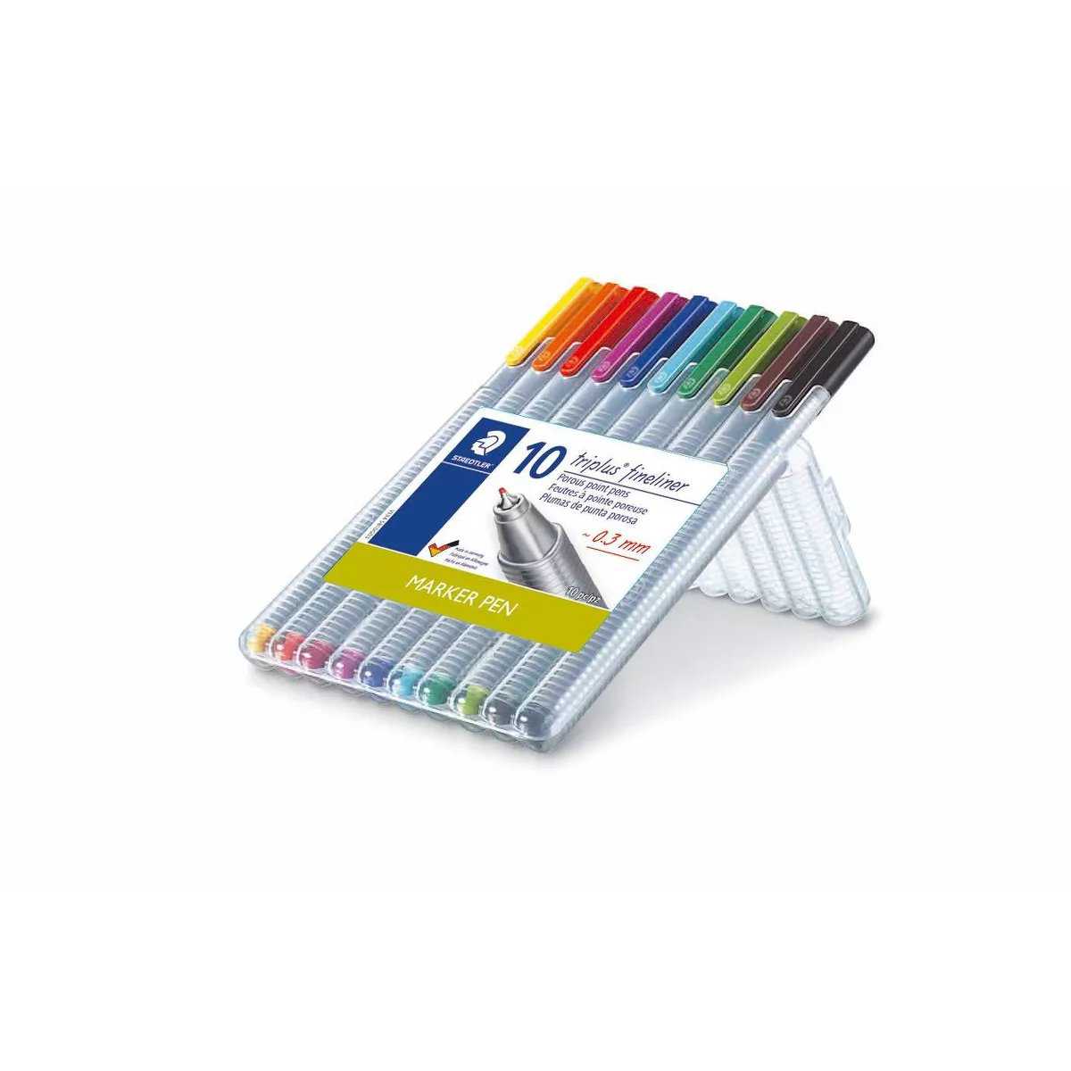10pk Felt tip Marker Pen Multicolor - Staedtler