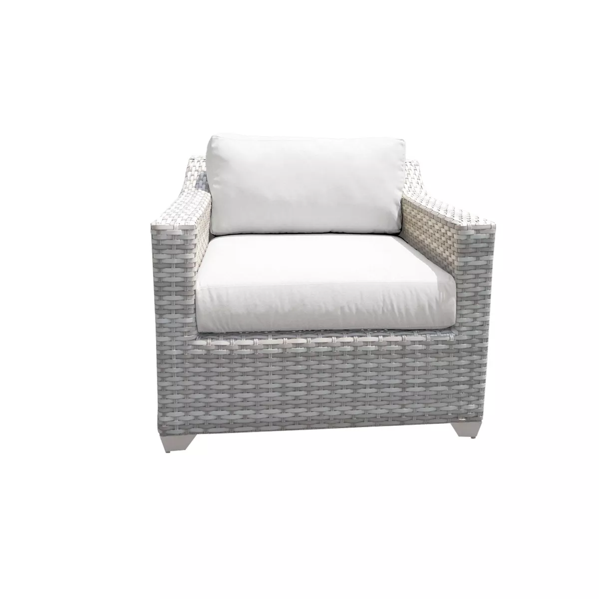Fairmont 6pc Patio Seating Set with Cushions - White - TK Classics