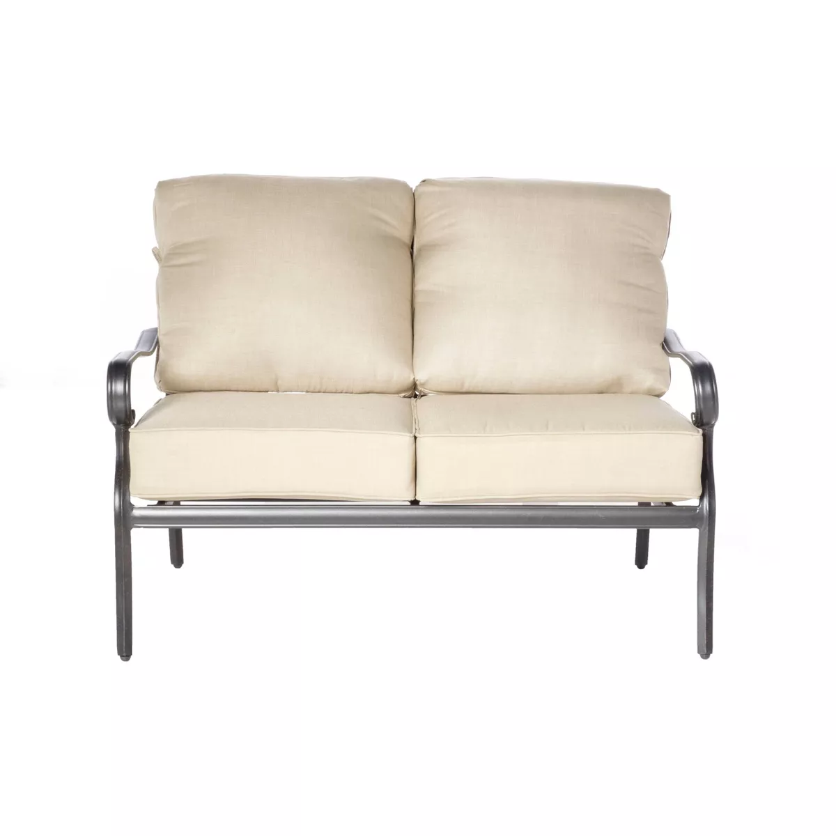 4pc Newbury Cast Aluminum Deep Seating Set with Coffee Table - Alfresco Home