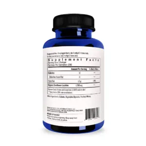 Legendairy Milk Sunflower Lecithin - 1200mg of Organic Sunflower Lecithin per Softgel - 200ct