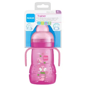 MAM Trainer Cup, 4+ Months - Pink - 8oz